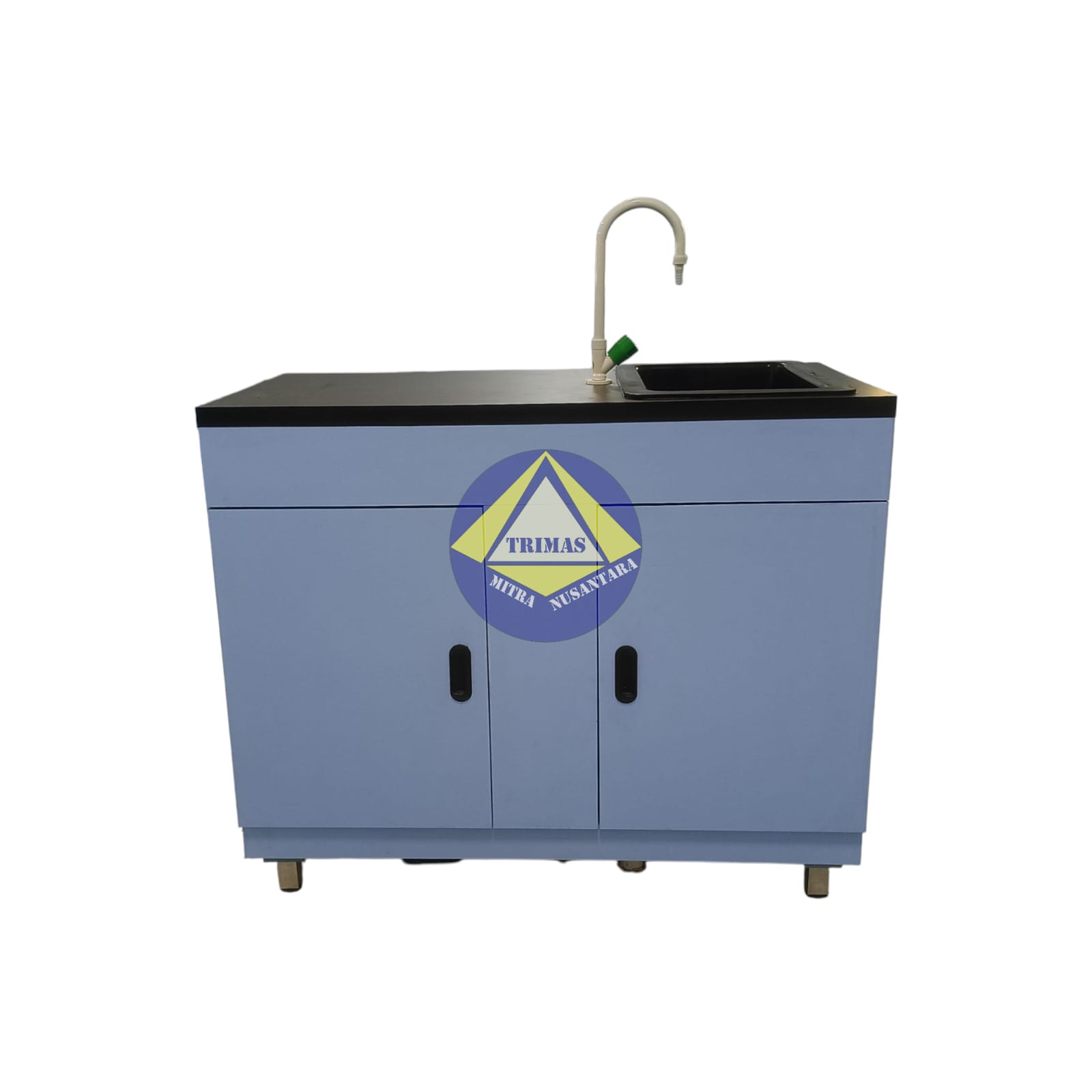Meja Laboratorium (Island Bench) Plywood - 180x120x80 Cm - Image 2