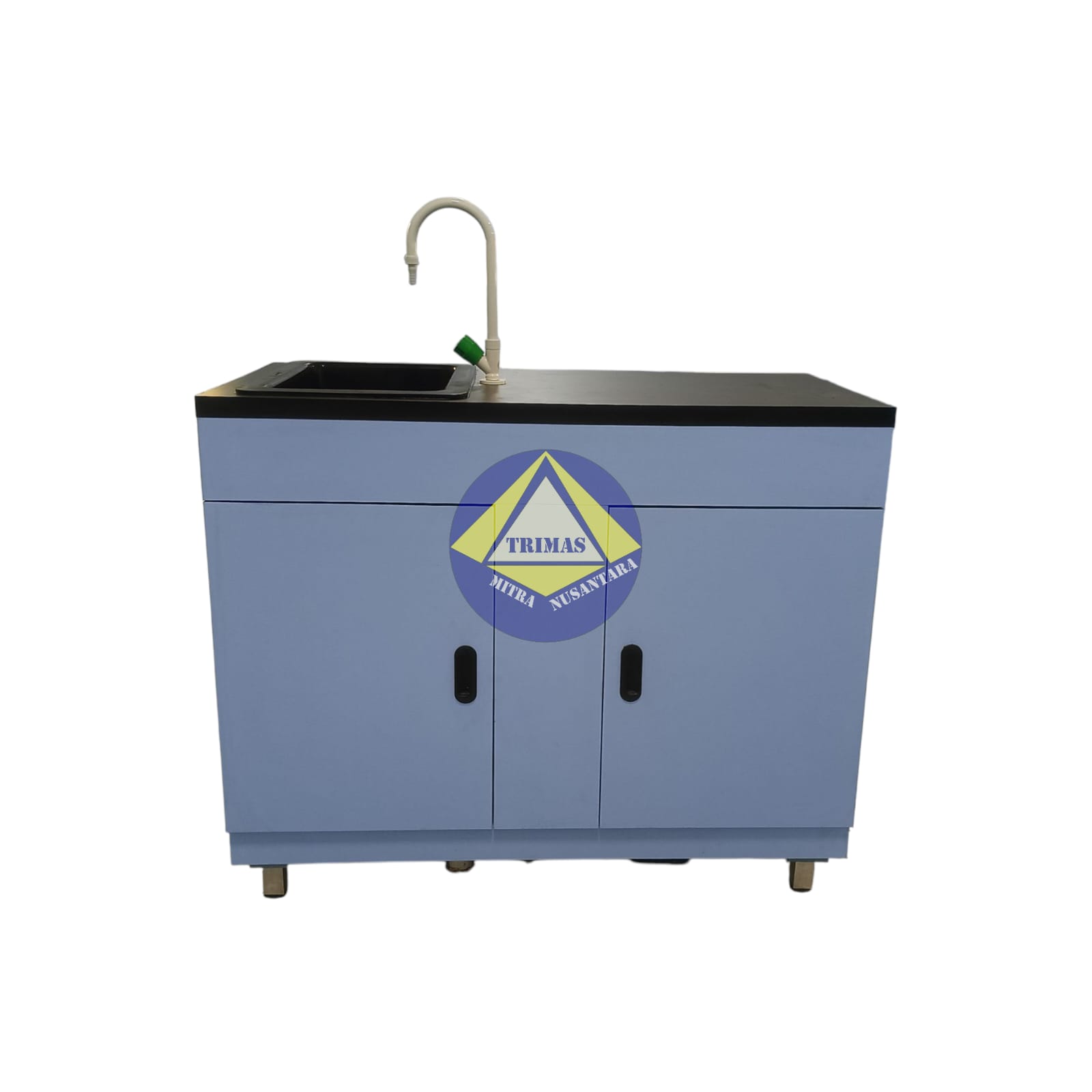 Meja Laboratorium (Island Bench) Plywood - 180x120x80 Cm - Image 4