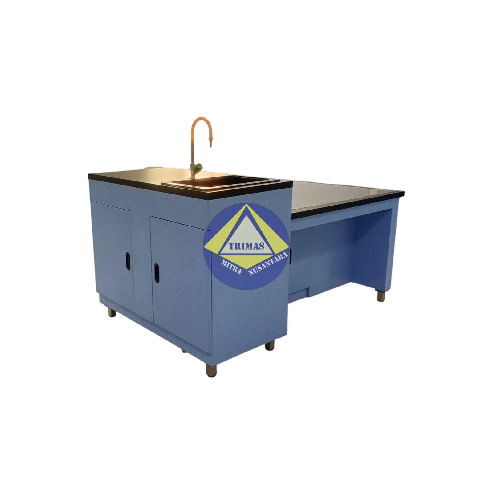 Meja Laboratorium (Island Bench) Plywood - 180x120x80 Cm - Image 3