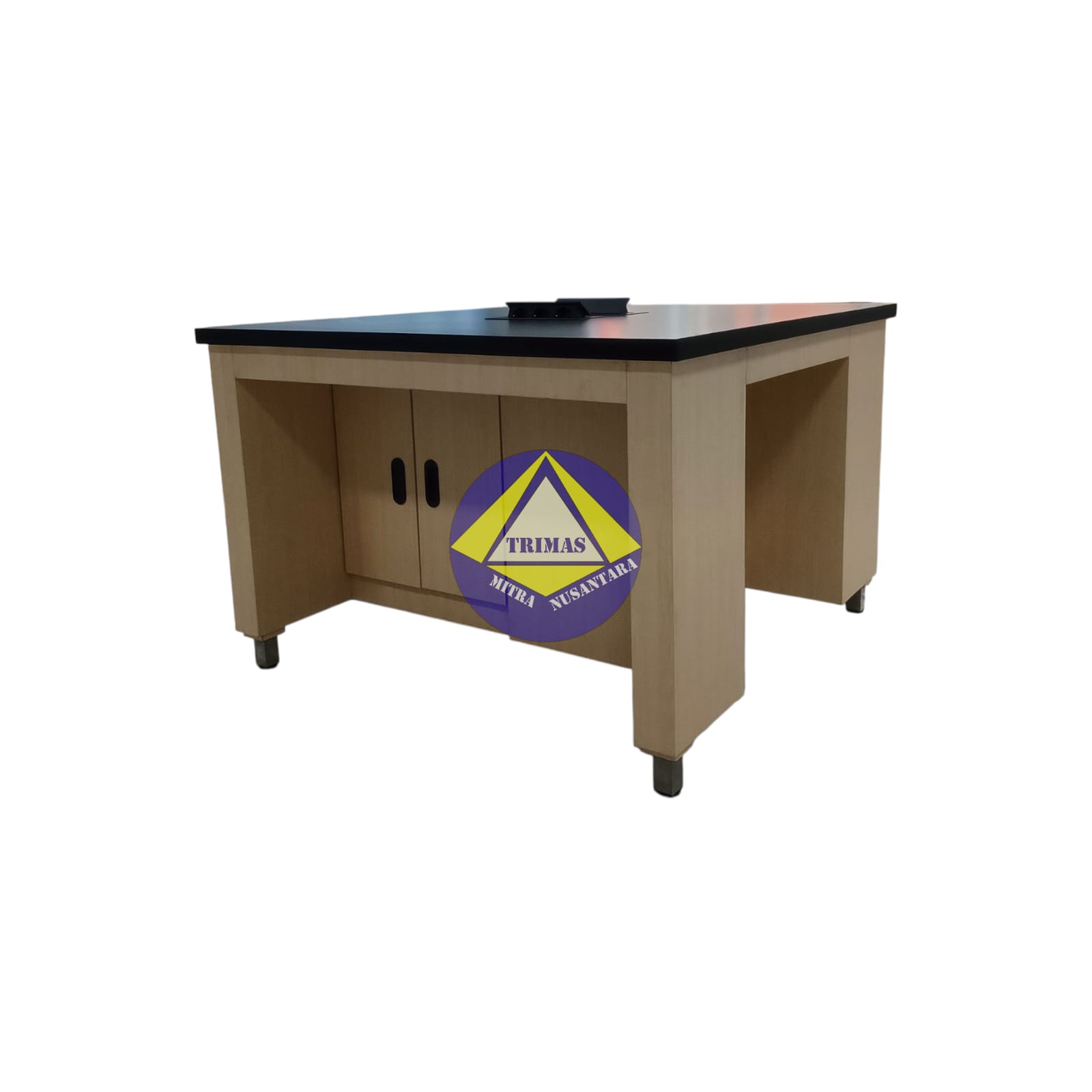 Meja Laboratorium (Island Bench) Plywood - 120x120x80 Cm - Image 3