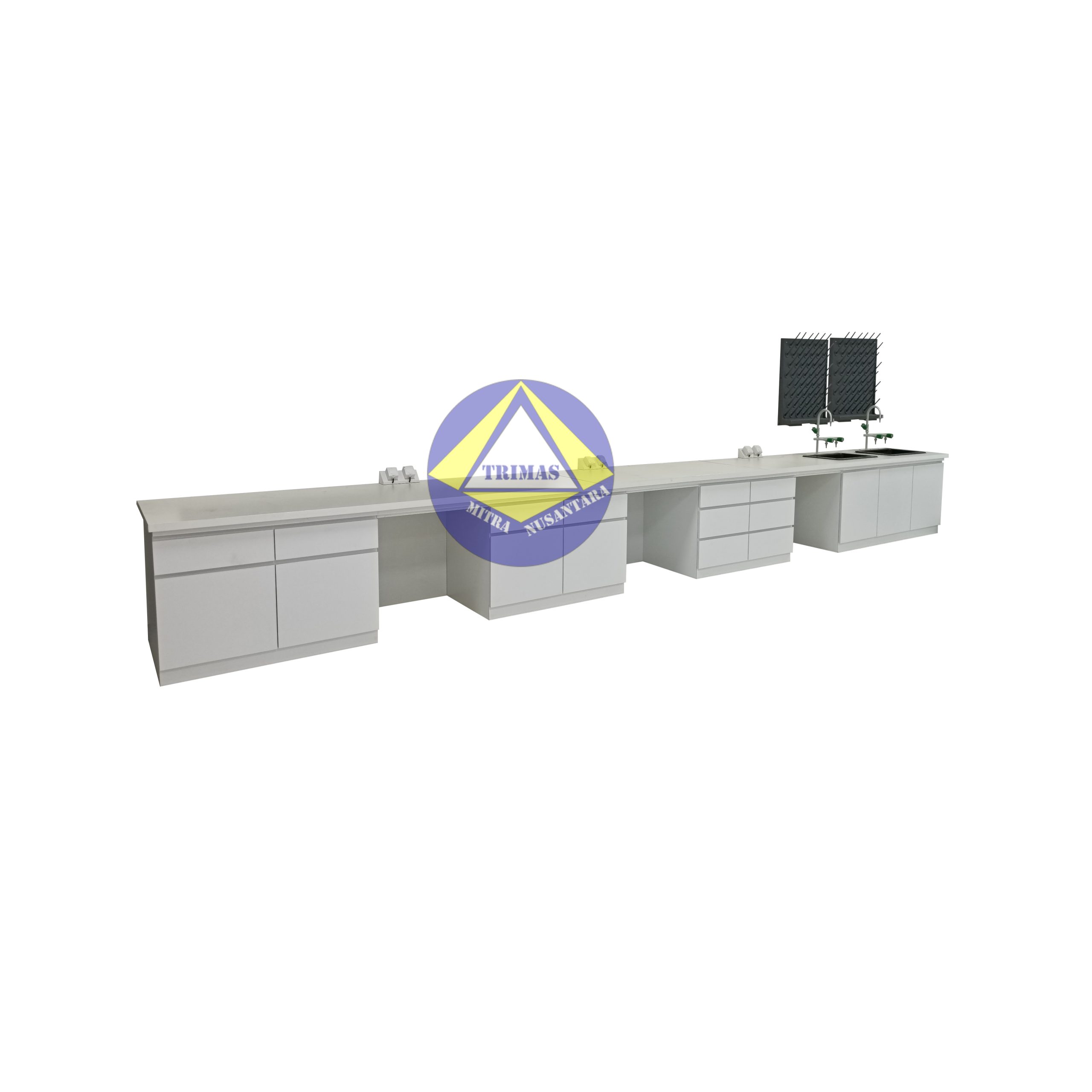 WALLBENCH WITH SINK & DRYING PEGS - TMN001