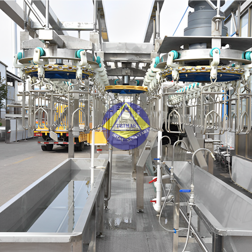 Railing Conveyor Set Rumah Potong Ayam