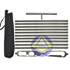 Bor Mineral Pasir Silika Hand Auger Dua Mata