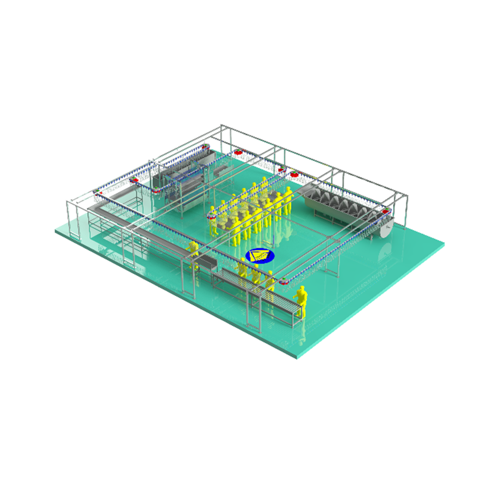Railing Conveyor Set Rumah Potong Ayam